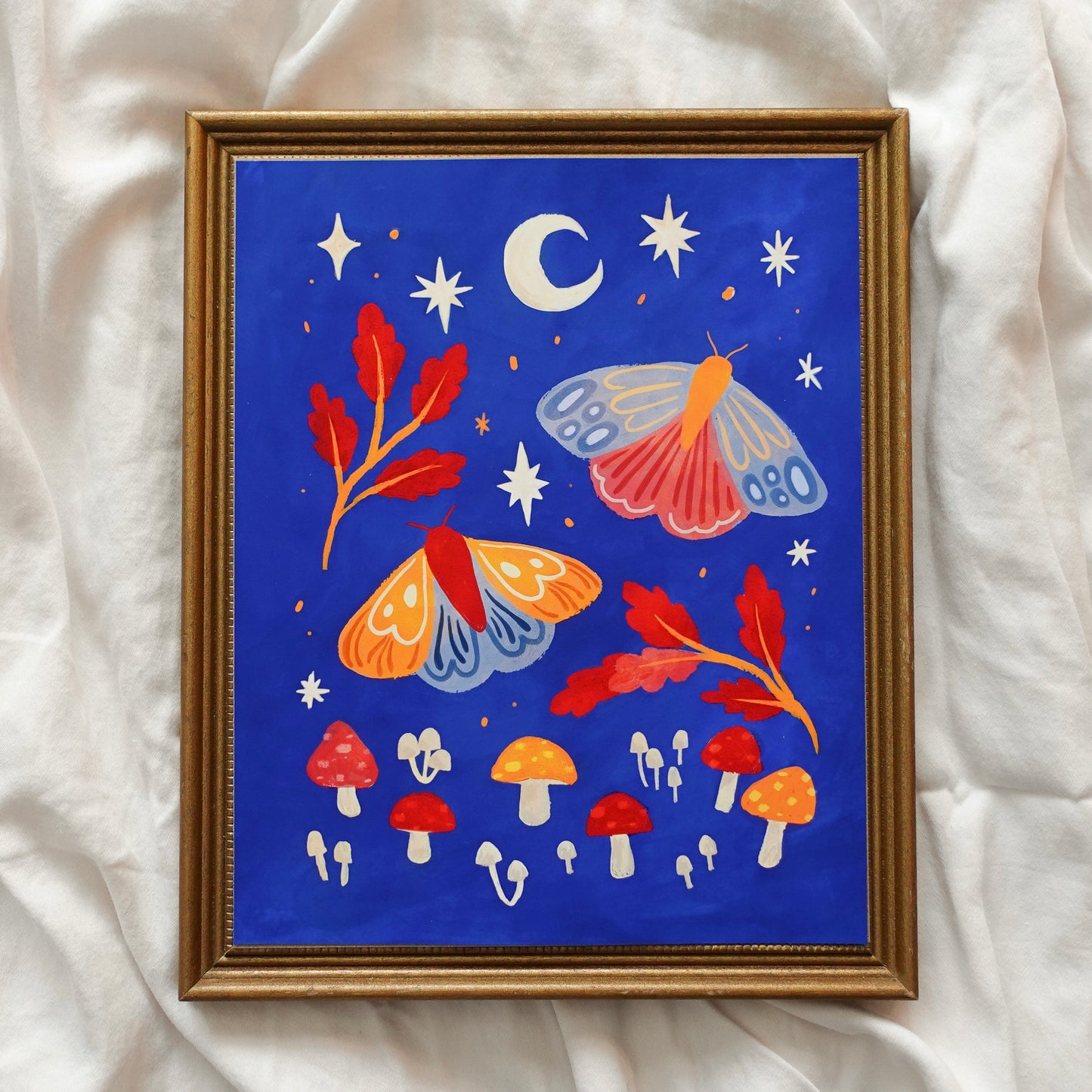 Moonlight Moths - Wall Art Print