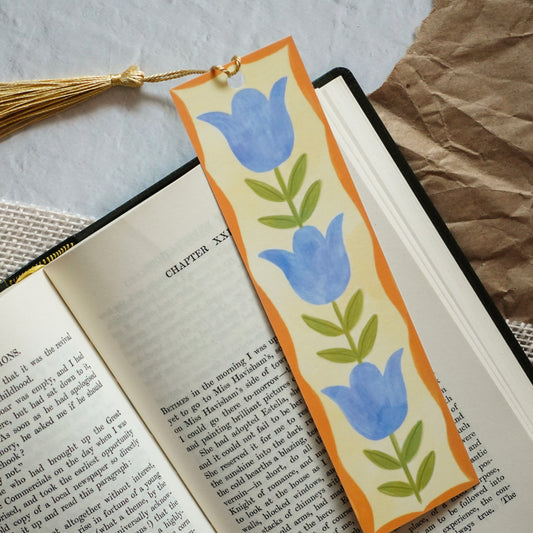 Blue Tulips Bookmark