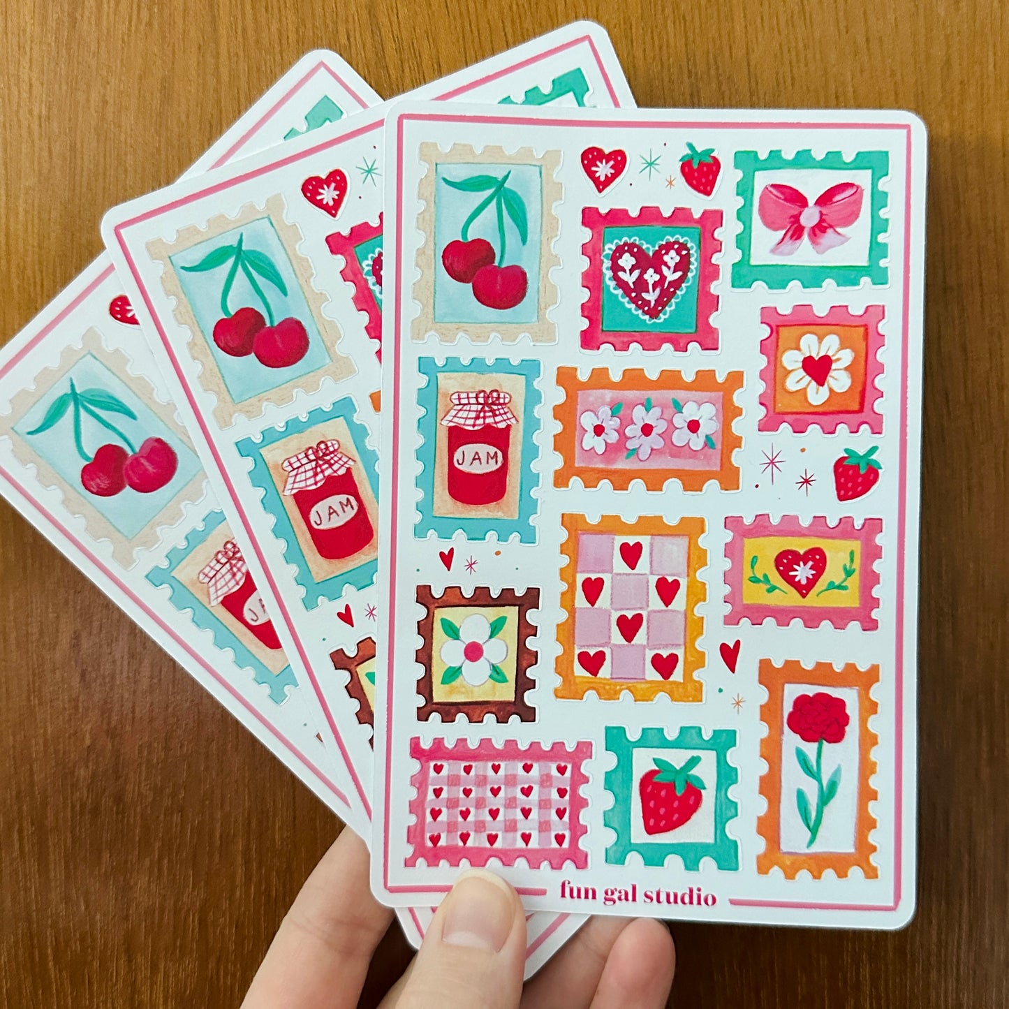 Soft & Sweet Stamp Stickers - Sticker Sheet
