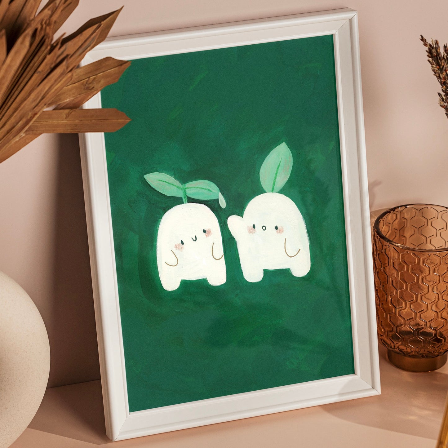 Sprout Friends - Postcard / Mini Art Print