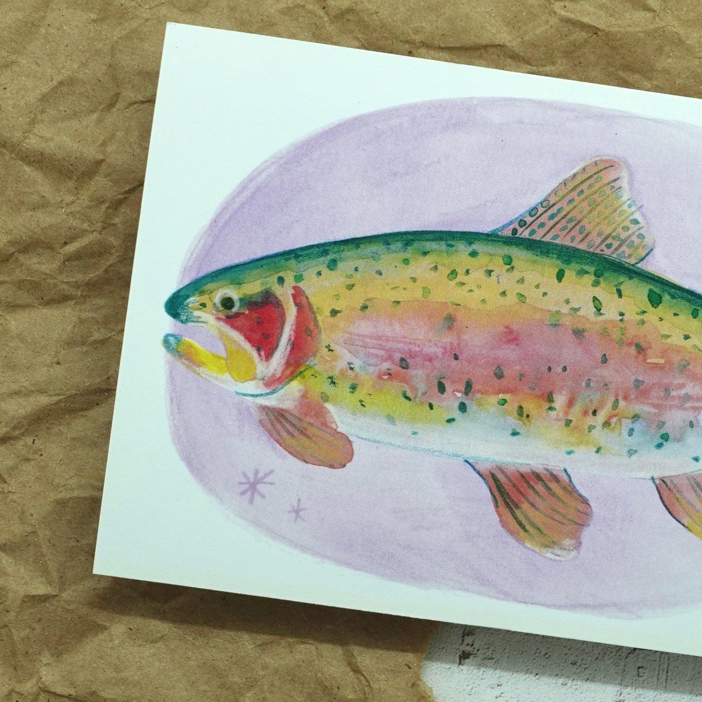 Rainbow Trout - Postcard / Mini Art Print