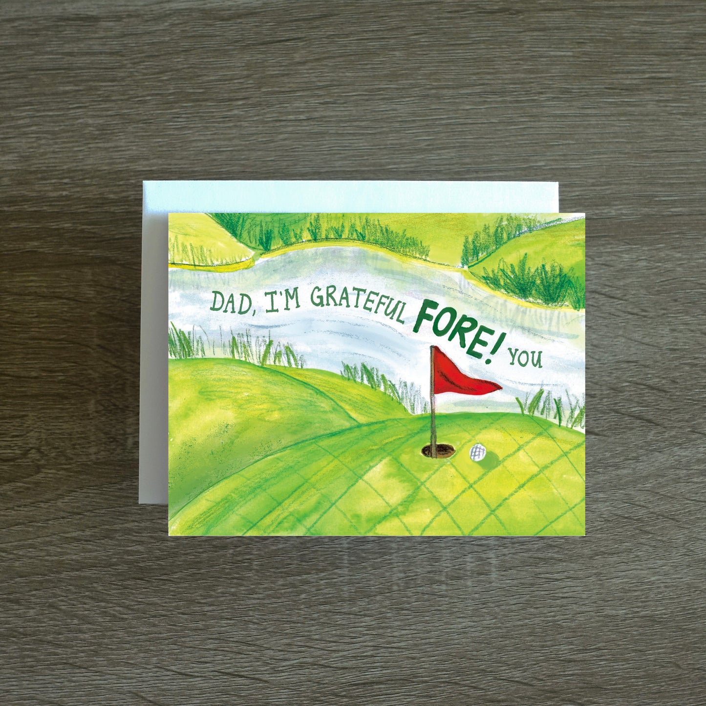 Grateful FORE! You - Father's Day / Dad Birthday Card