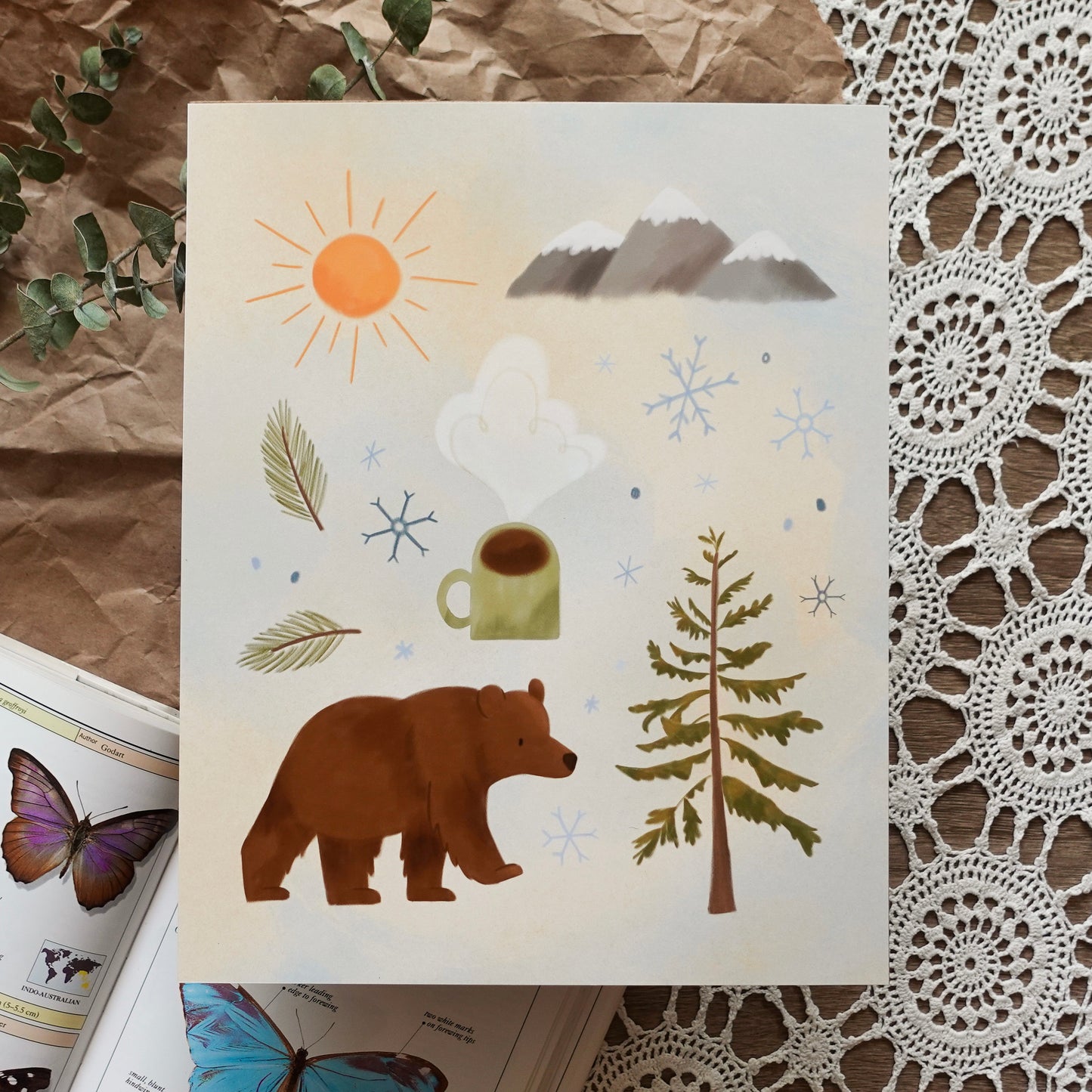 Winter in the Rockies - Art Print