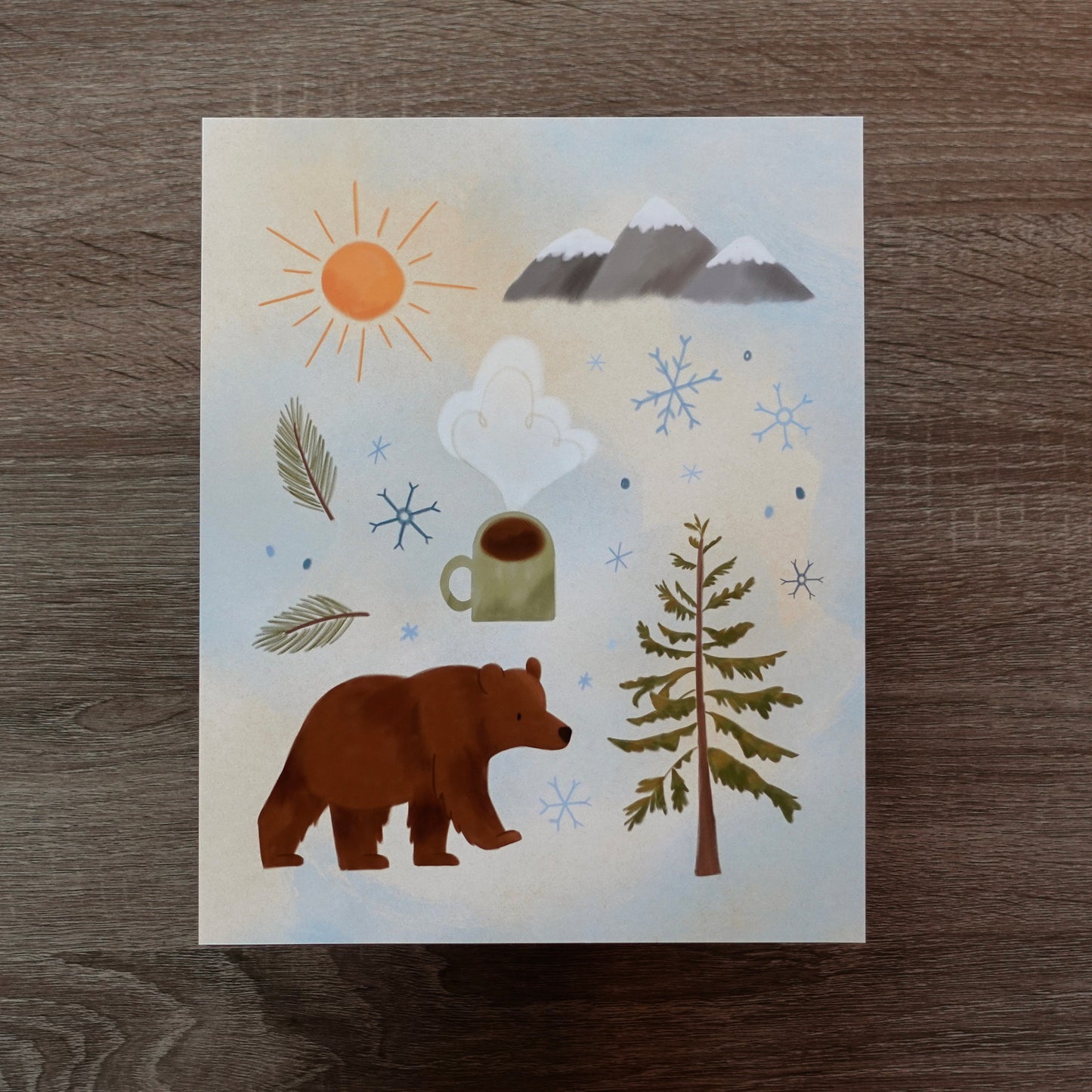 Winter in the Rockies - Art Print