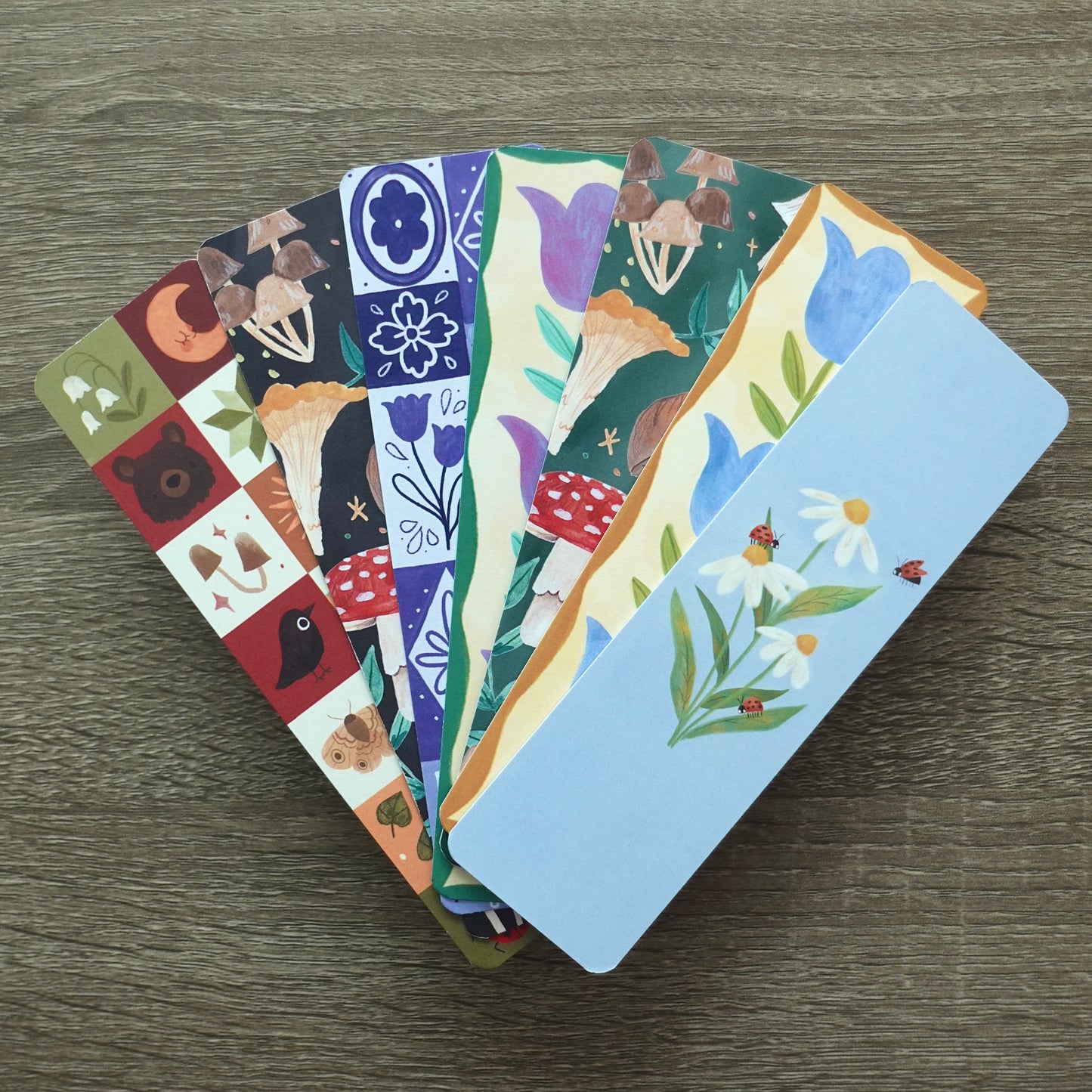 Daisies & Ladybugs Bookmark