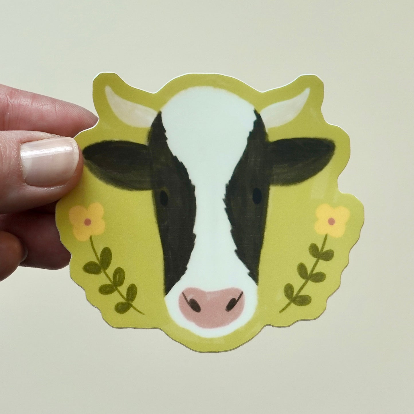Beautiful Bovine - Cow Die Cut Vinyl Sticker