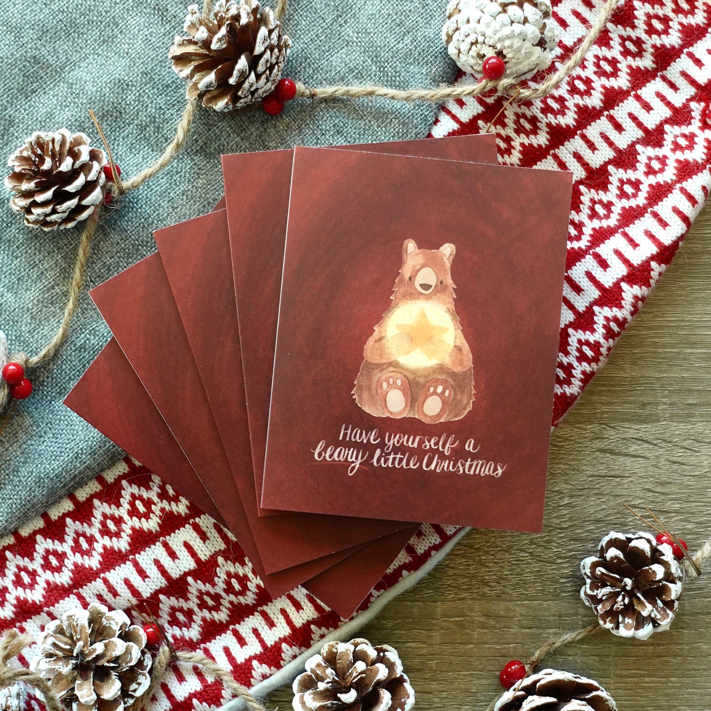HOLIDAY CARD PACK - Set of 5