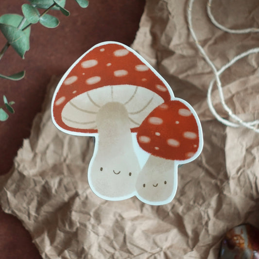 Fungus Friends - Mushroom Die Cut Vinyl Sticker