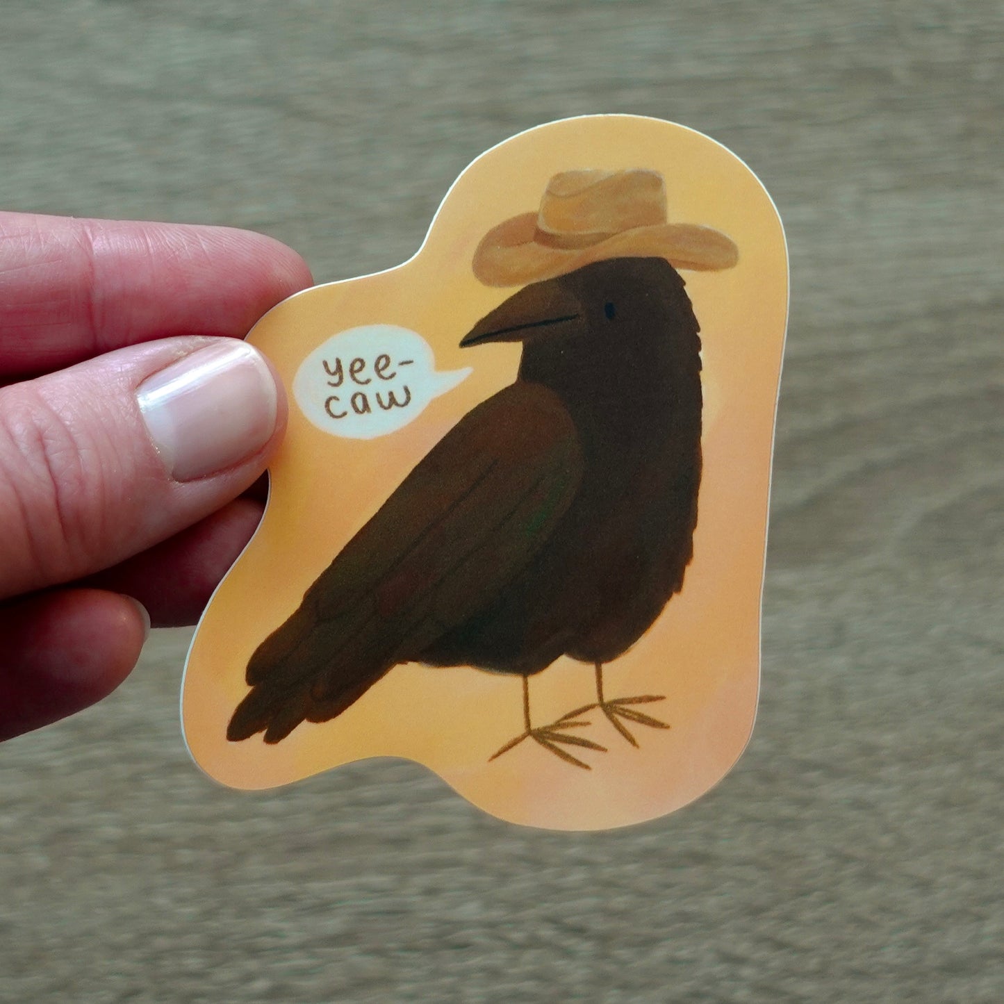 C(r)owboy - Bird Die Cut Vinyl Sticker