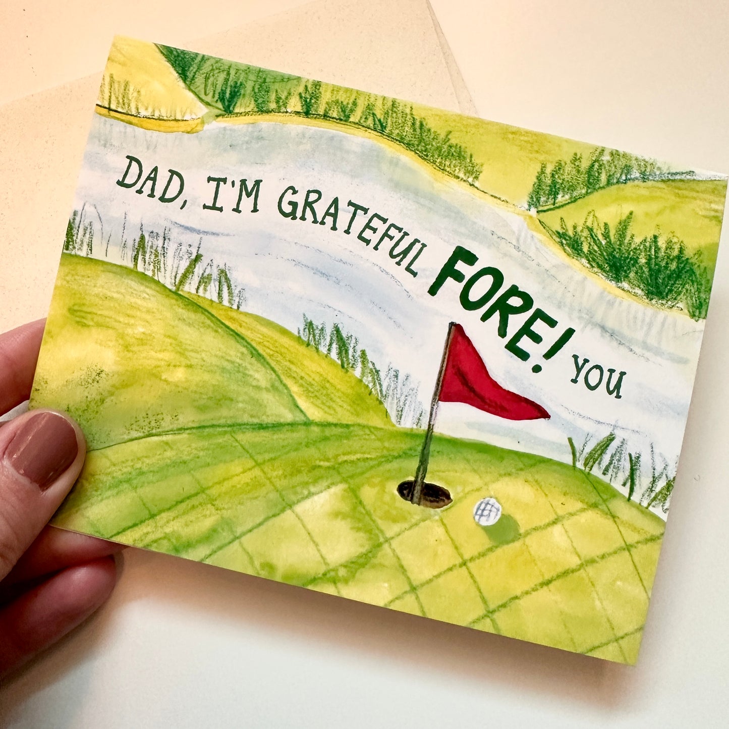 Grateful FORE! You - Father's Day / Dad Birthday Card