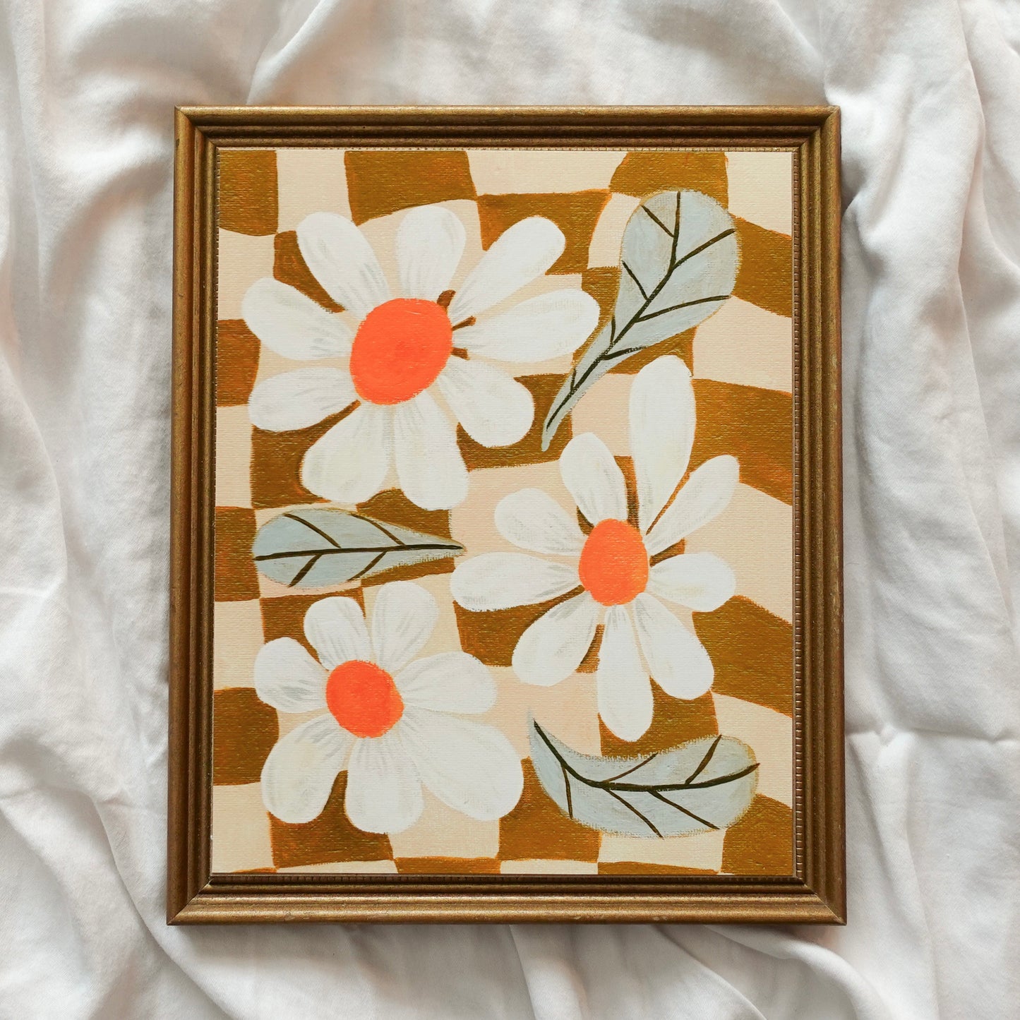 Groovy Daisies - Vintage Wall Art Print