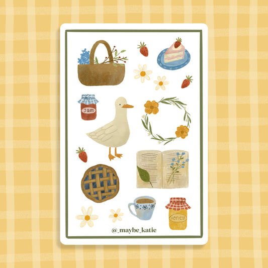 Cottagecore - Sticker Sheet