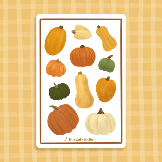 Pumpkins & Squash - Sticker Sheet