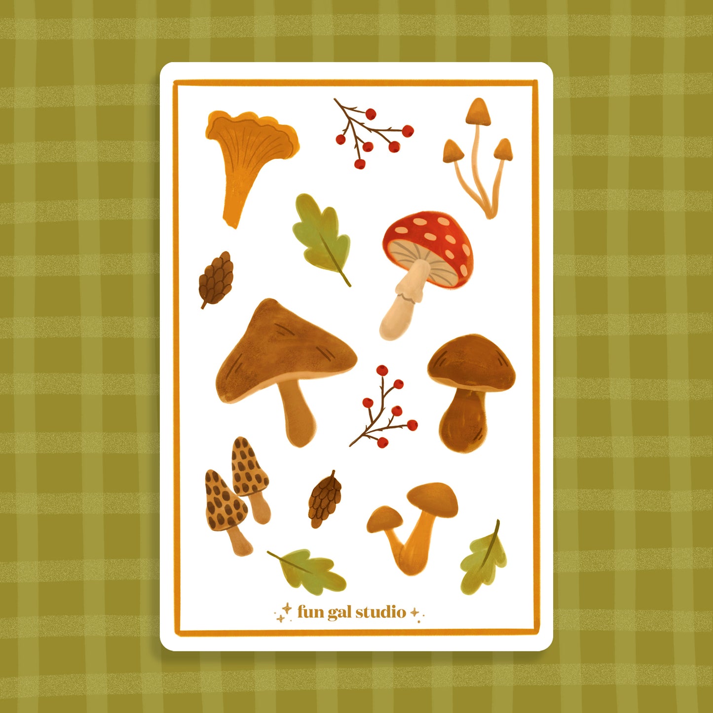 Mushrooms - Sticker Sheet