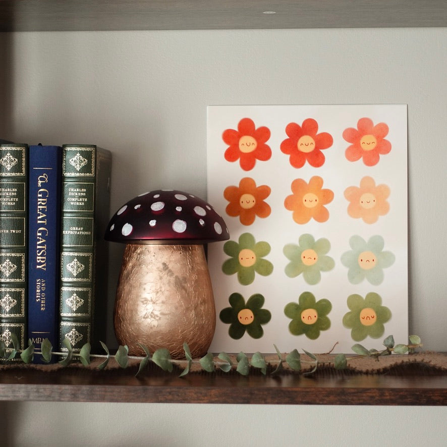 Moody Flowers - Art Print