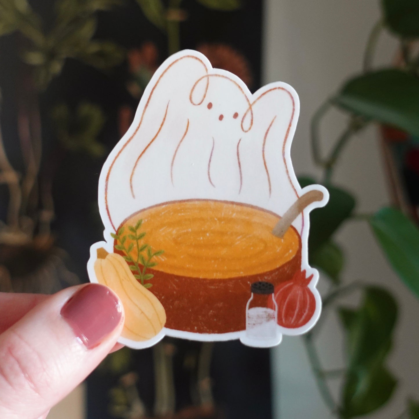 Soup Ghost - Die Cut Vinyl Sticker