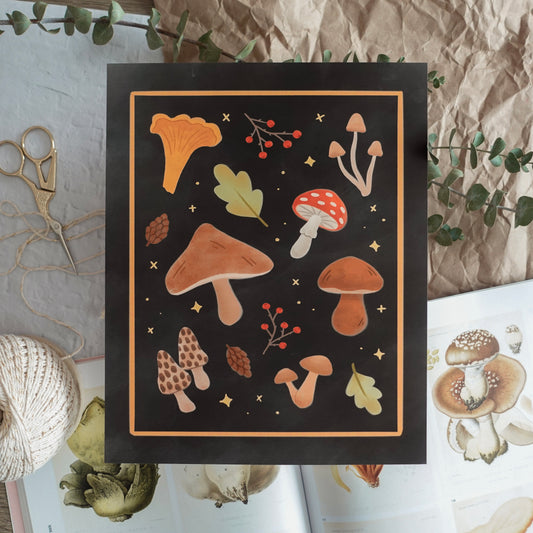 Mushrooms - Art Print
