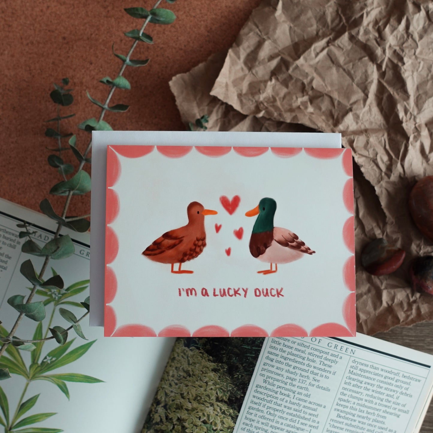 I'm a Lucky Duck - Love you / Anniversary / Valentines Card
