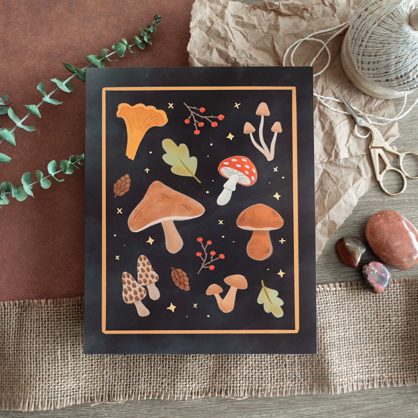 Mushrooms - Art Print