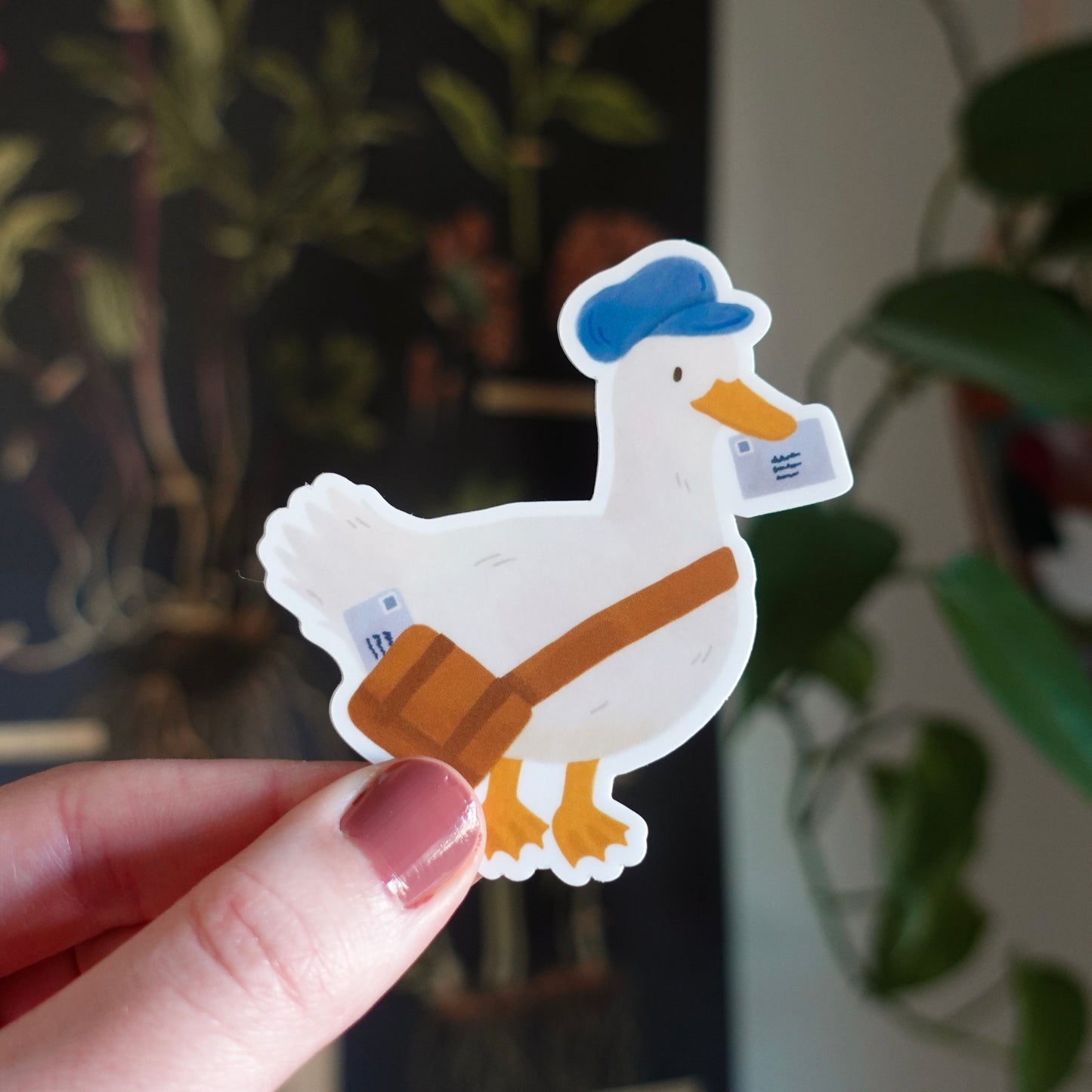 Mailman Duck - Die Cut Vinyl Sticker