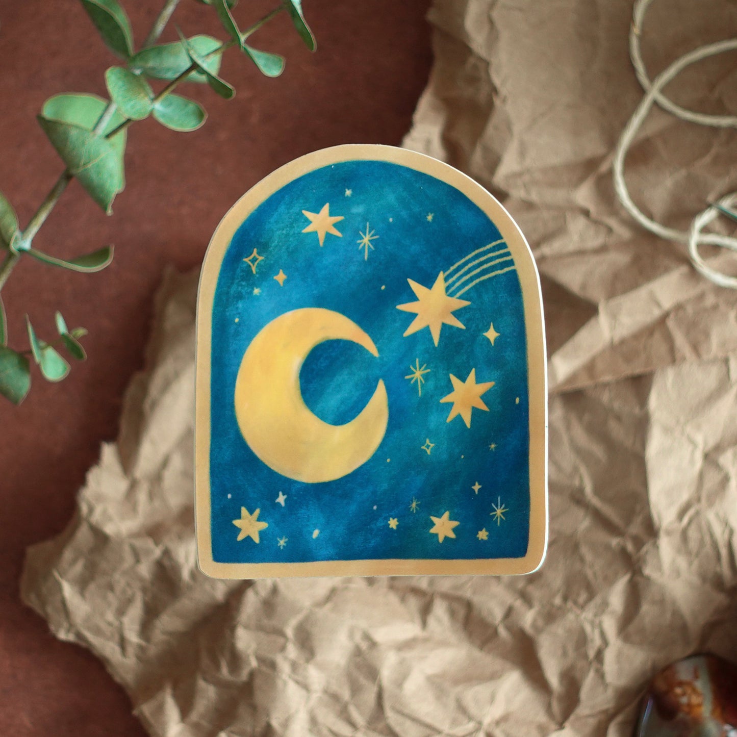 Moon & Stars - Die Cut Vinyl Sticker