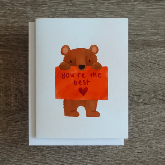 You're the Best - Thank you card / Appreciation / Gratitude card