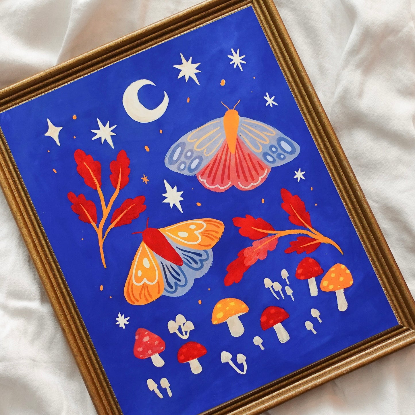 Moonlight Moths - Wall Art Print