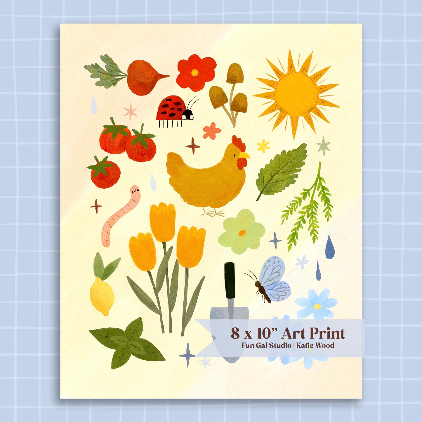 Rainbow Garden - Art Print