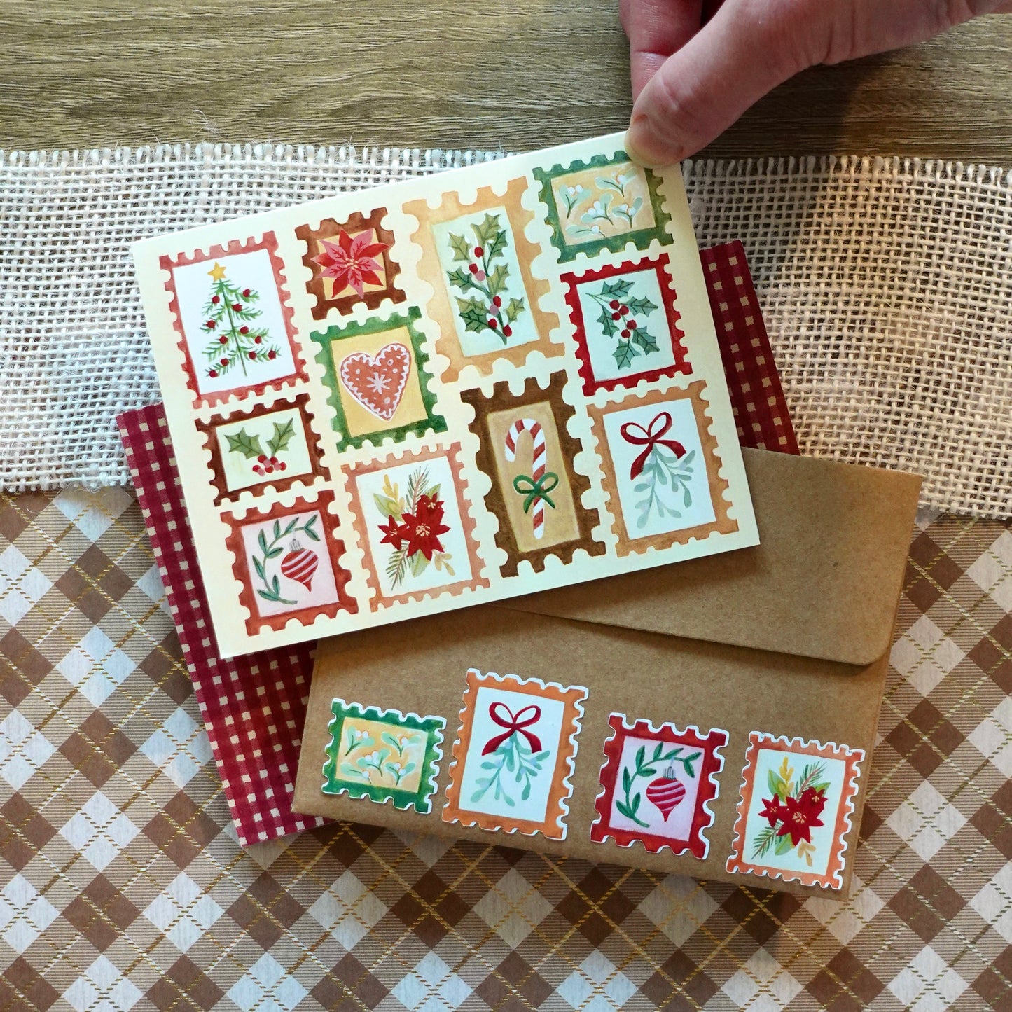 Christmas Stamps - Holiday, Winter, Christmas Card