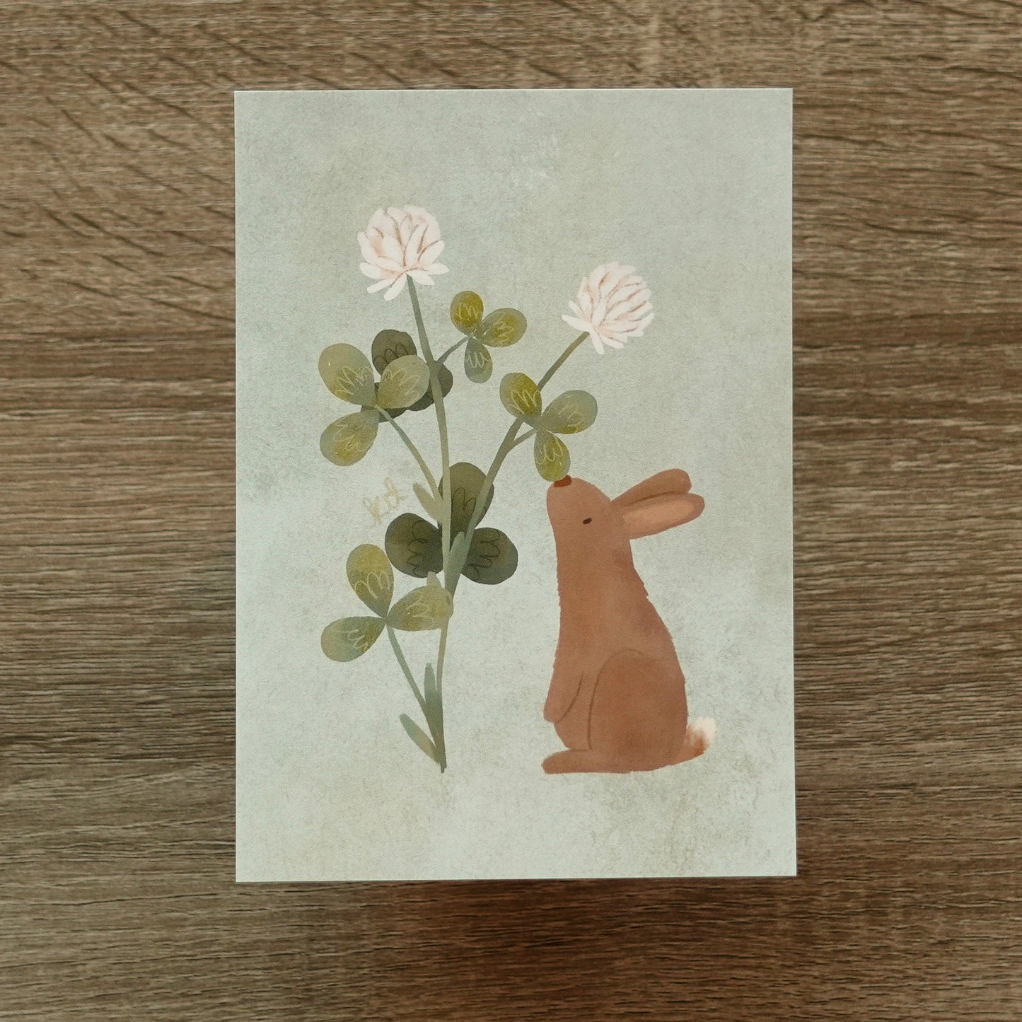 Bunny & Clover - Postcard