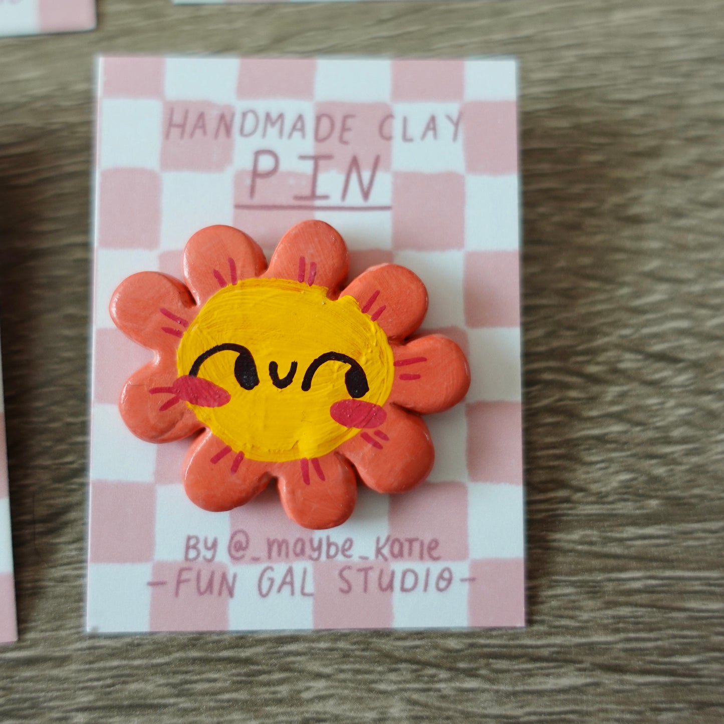 Happy Flower Pin