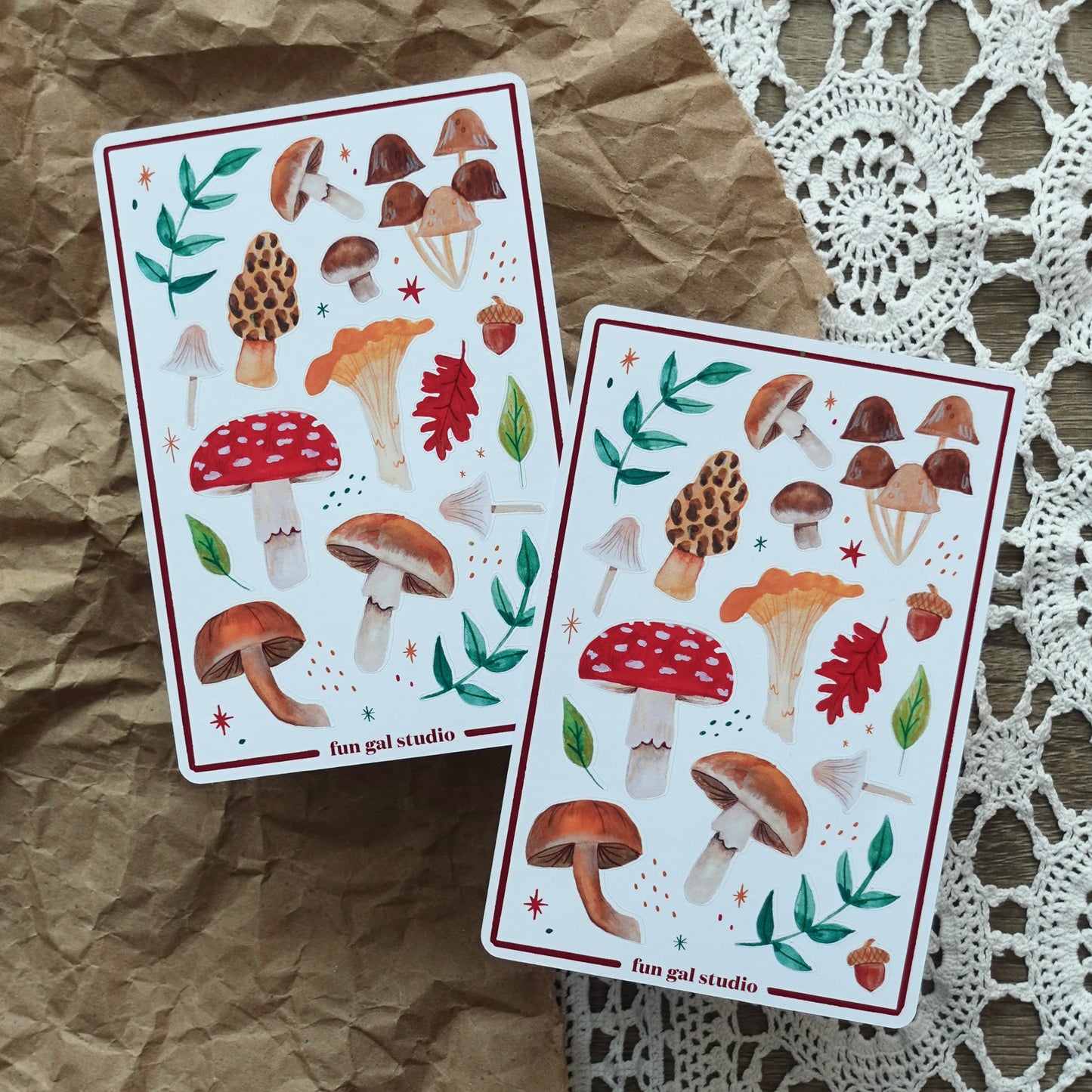 Mushrooms - Sticker Sheet