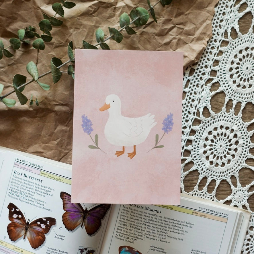 Duck & Lilac - Postcard