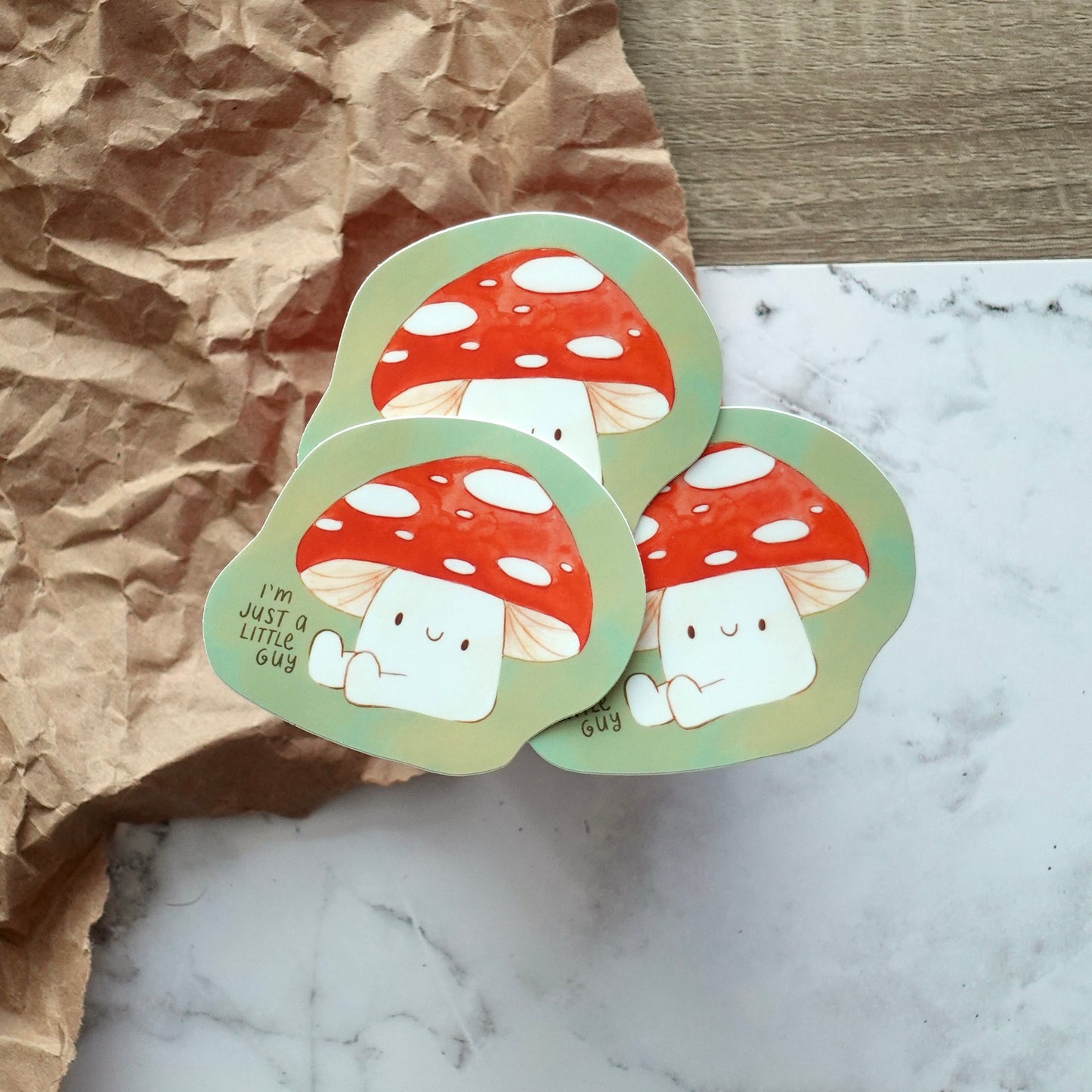 Just a Little Guy - Mushroom Die Cut Vinyl Sticker