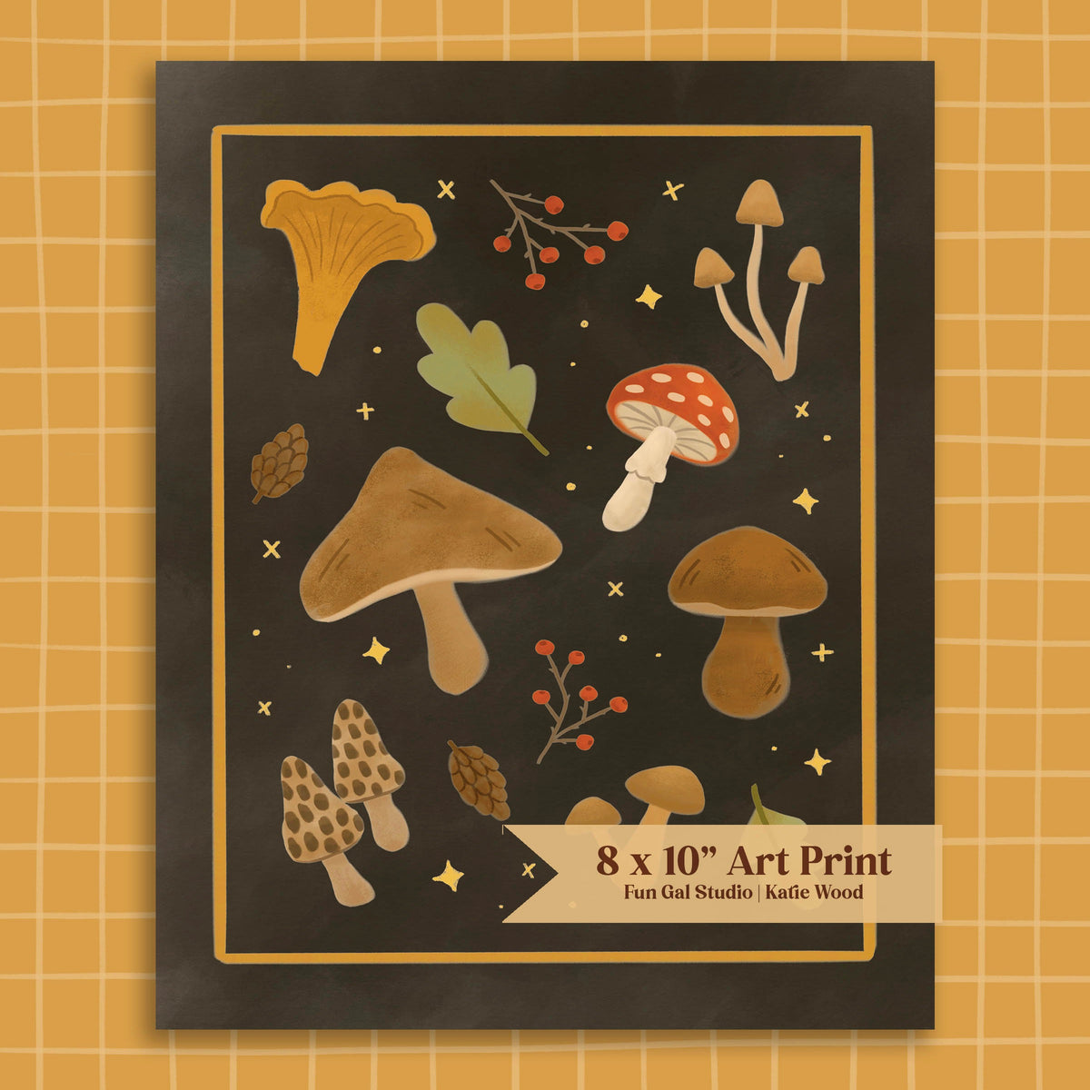 Mushrooms - Art Print