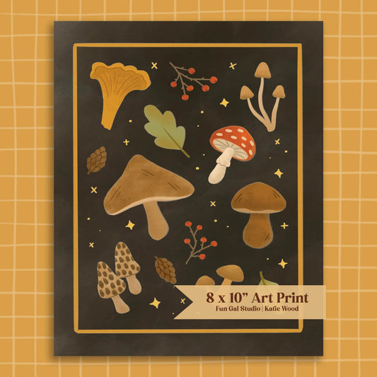 Mushrooms - Art Print