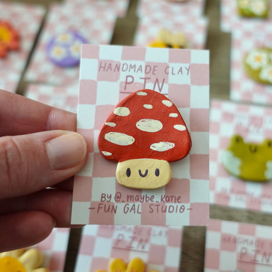 Fly Agaric Mushroom Pin