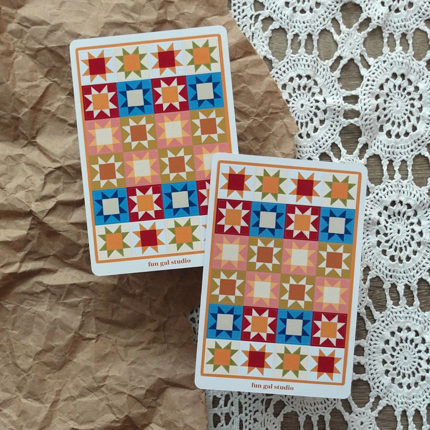 Cozy Quilt Squares - Sticker Sheet