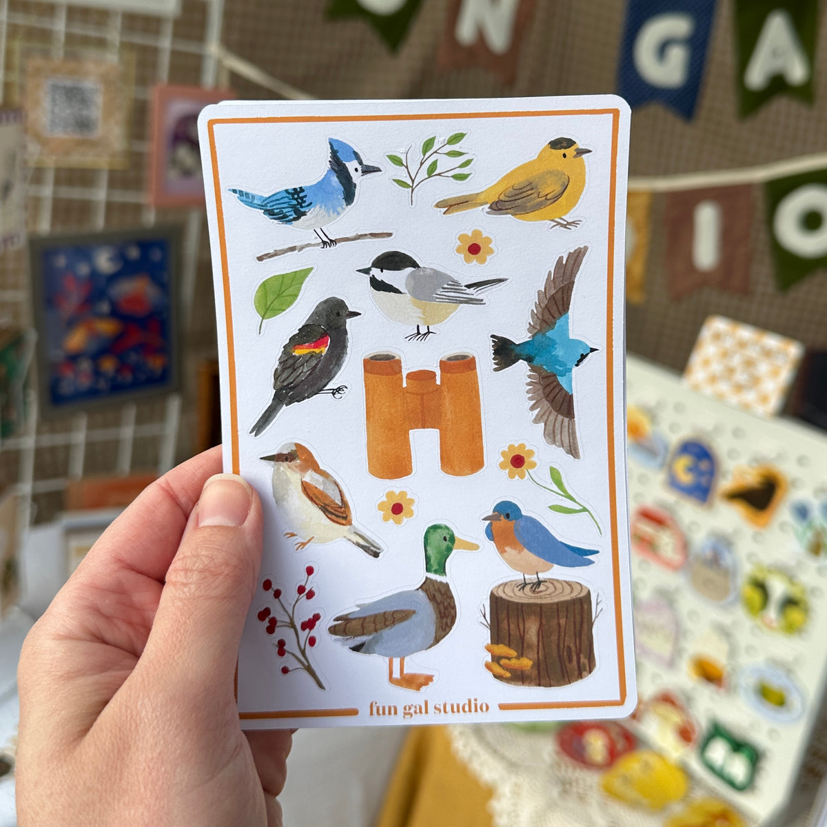 The Birdwatcher - Bird Sticker Sheet