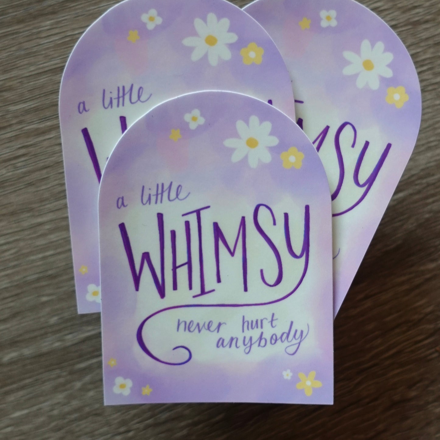 A little WHIMSY never hurt anybody - Arch Vinyl Sticker