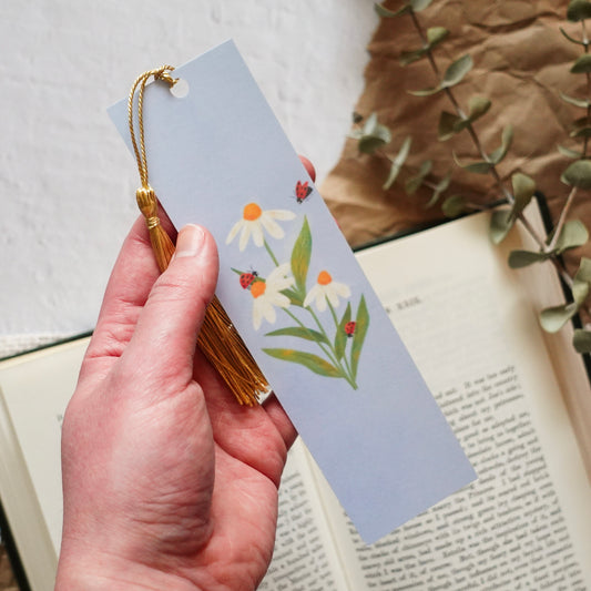 Daisies & Ladybugs Bookmark
