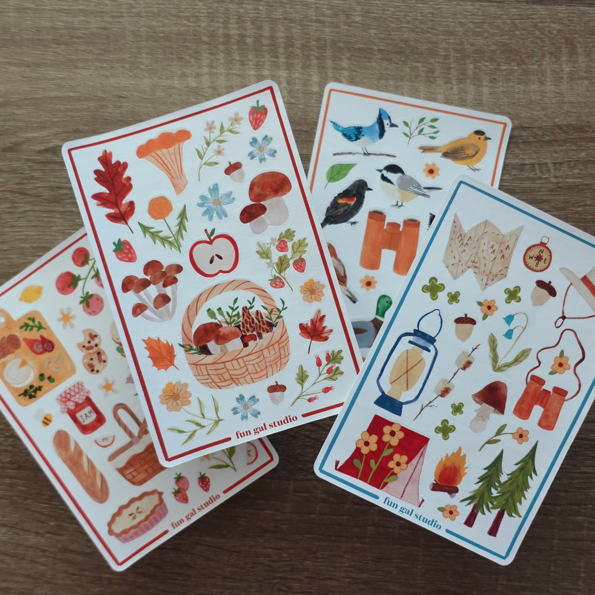 The Great Outdoors - Sticker Sheet Pack (4 Sheets)