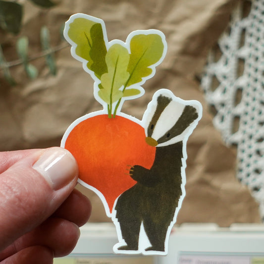 Badger & Radish - Animal Die Cut Vinyl Sticker