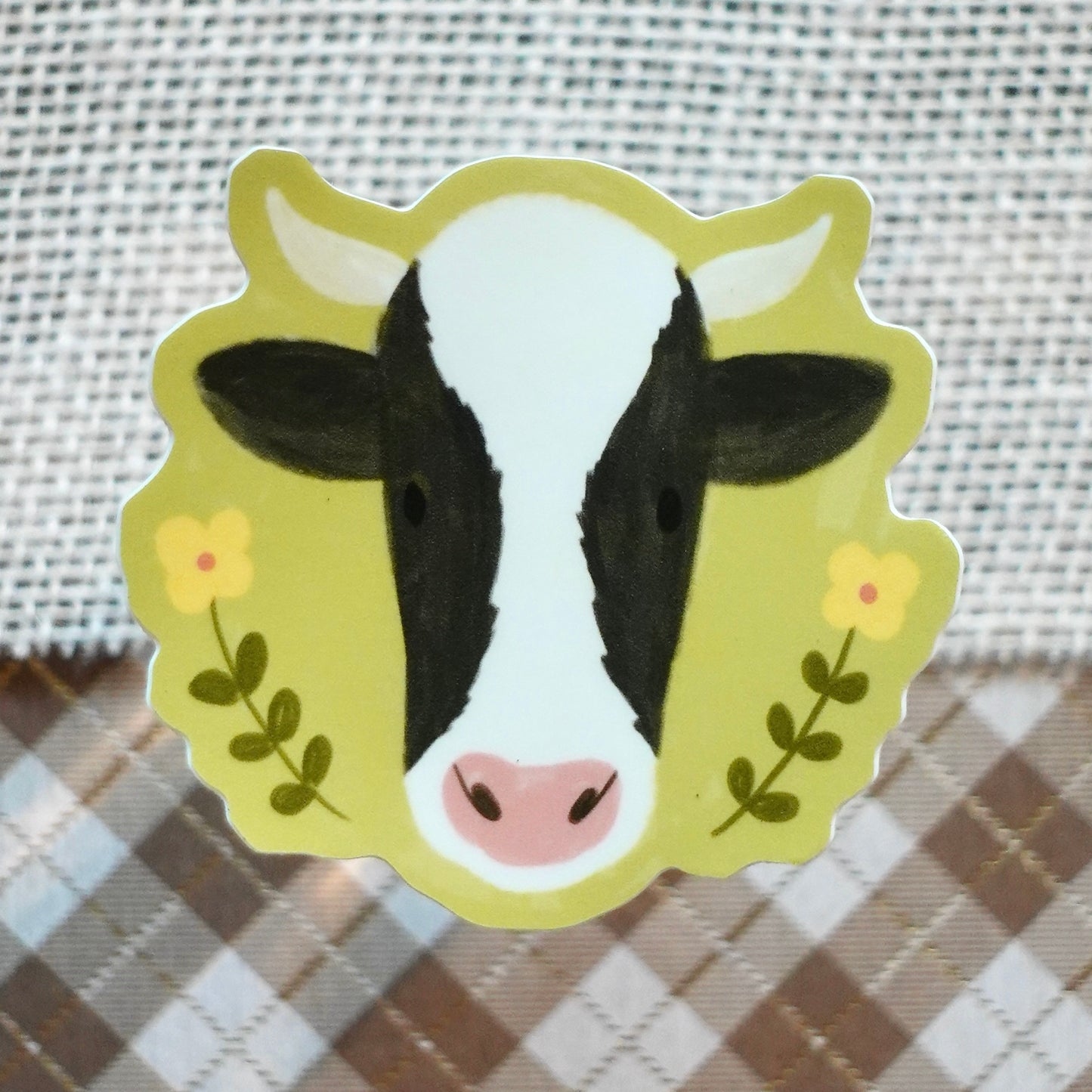 Beautiful Bovine - Cow Die Cut Vinyl Sticker