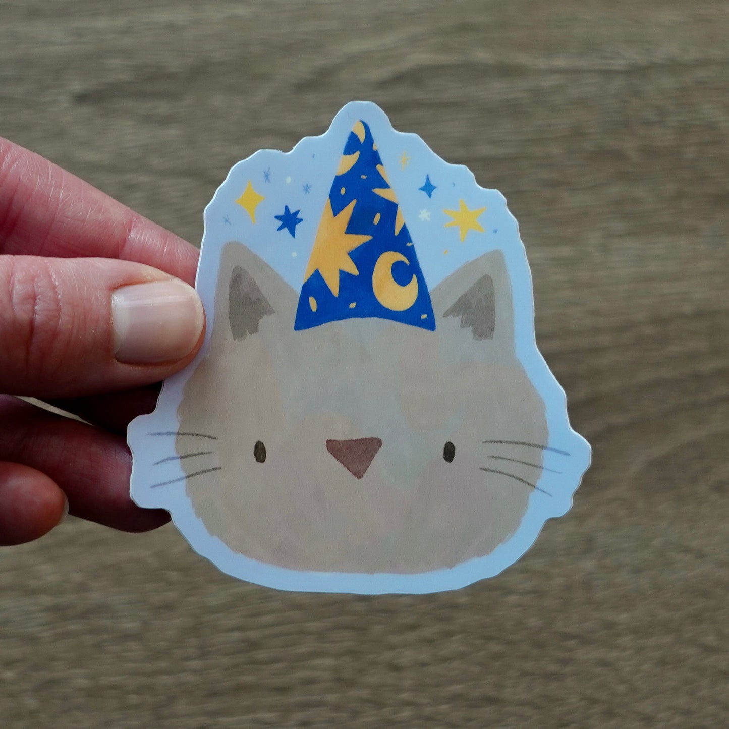 Wizard Cat - Kitty Die Cut Vinyl Sticker