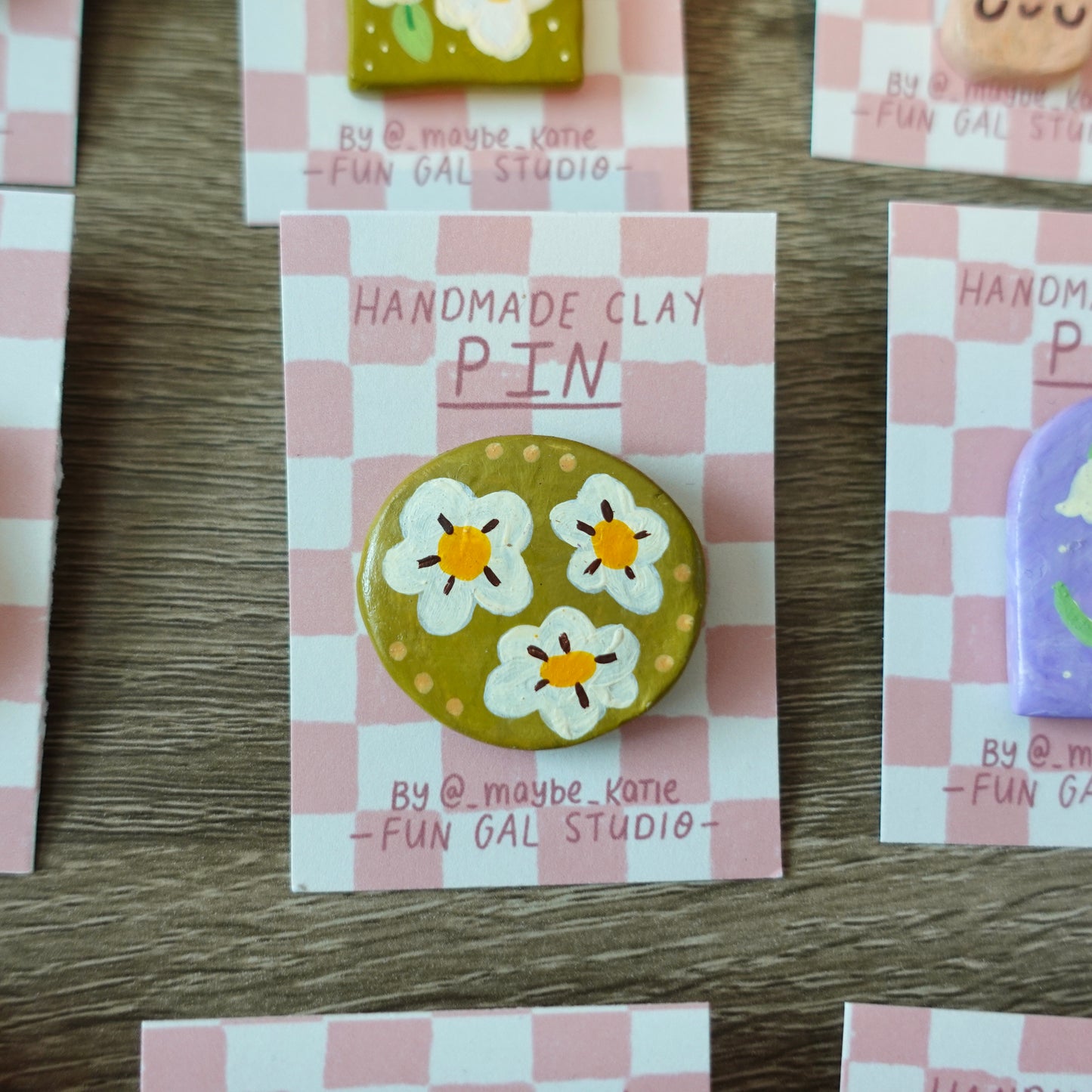 Floral Circle Pin