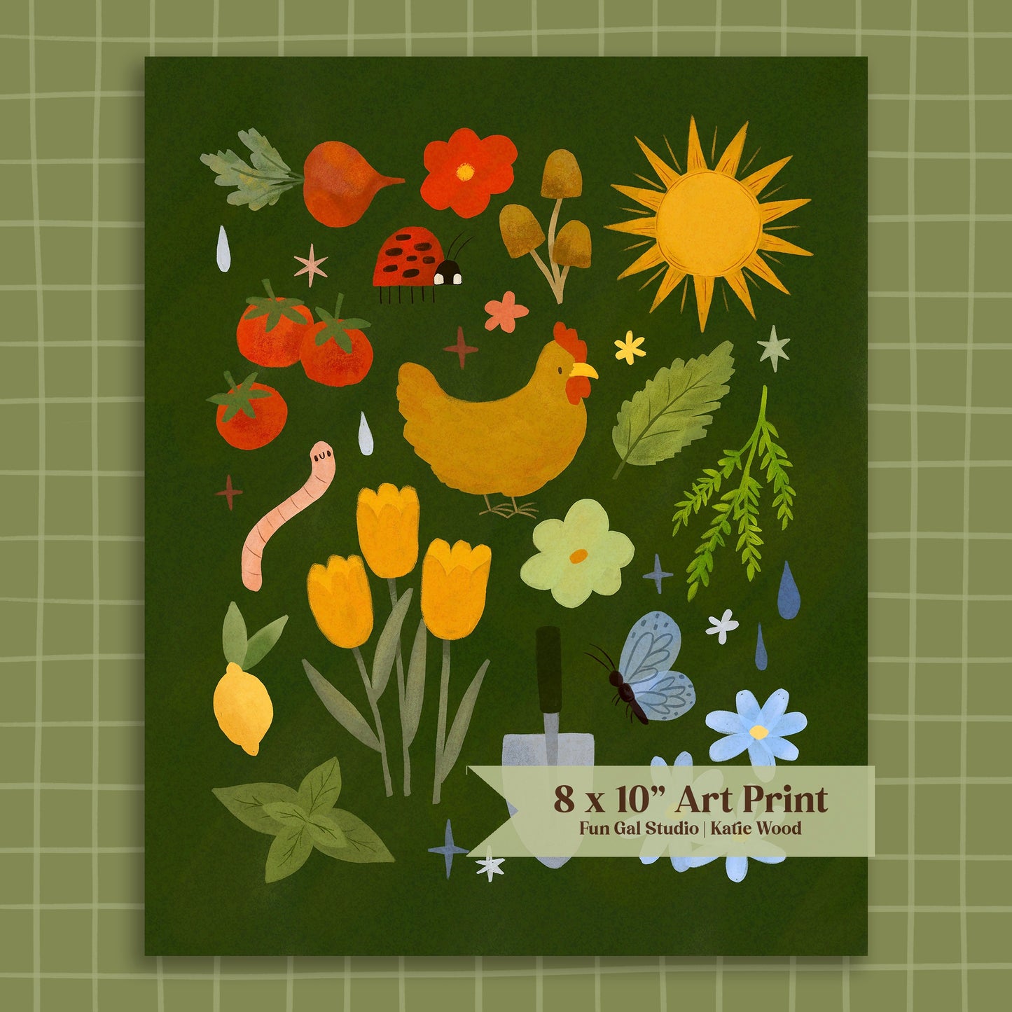 Rainbow Garden - Art Print