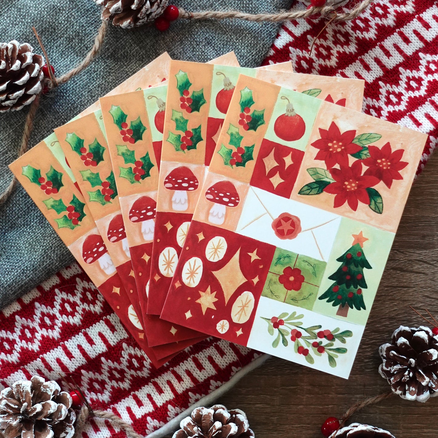 HOLIDAY CARD PACK - Set of 5