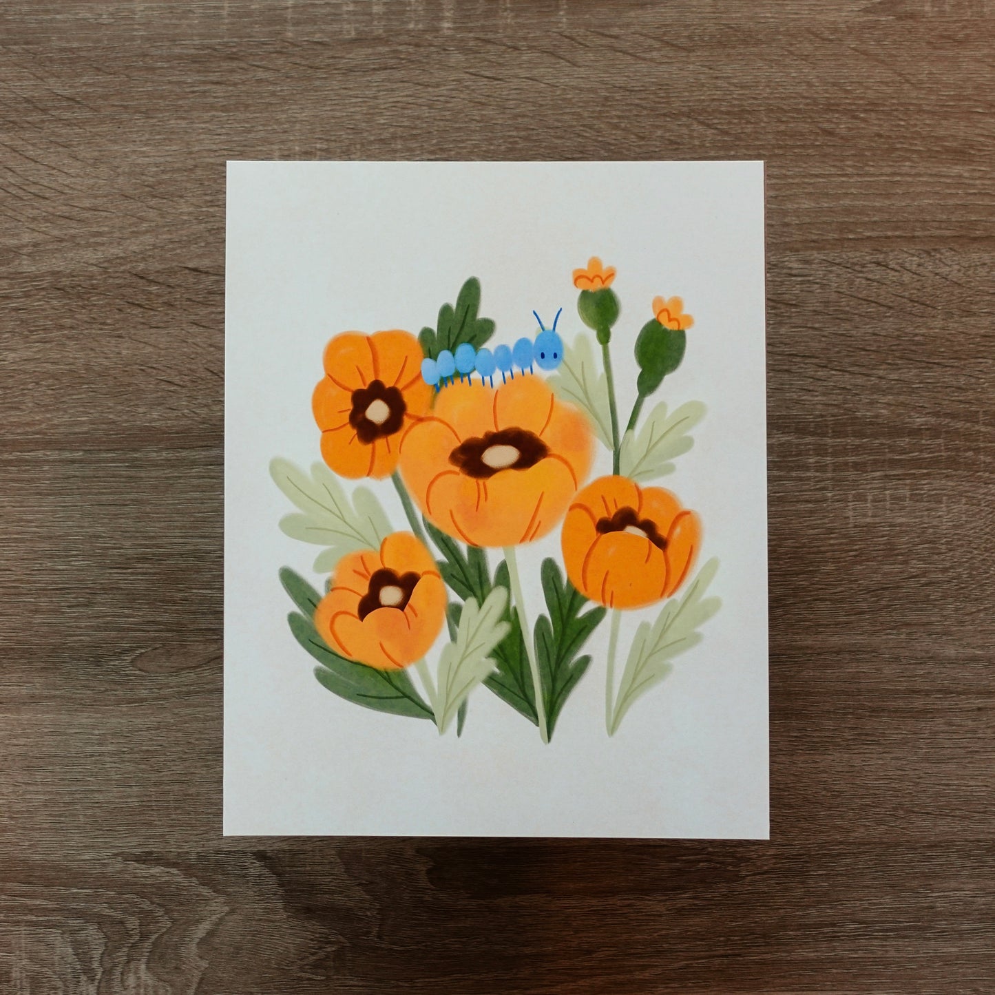 Yellow Poppies - Floral Art Print