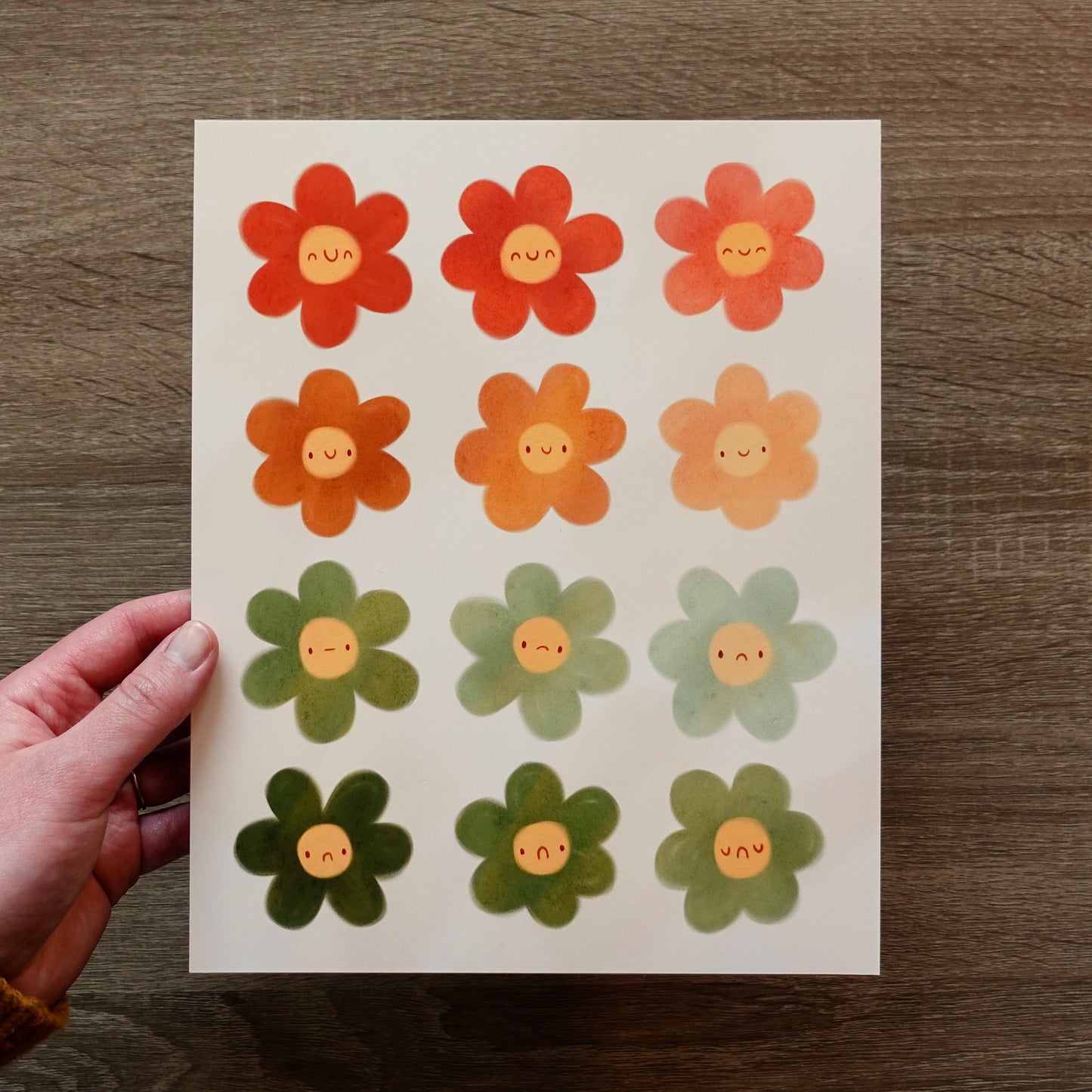 Moody Flowers - Art Print